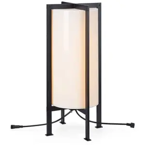 Comparateur de prix : Garden Lampe de table cylindres cadre 54cm 6W blanc, noir, IP44 - Markslojd