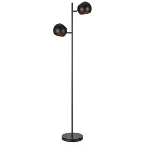 Comparateur de prix : Markslöjd Markslojd - edgar - Lampadaire d'intérieur à 2 lumières noir, E14