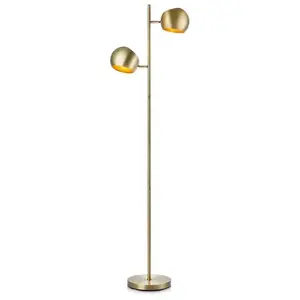 Comparateur de prix : Markslöjd Markslojd - edgar - Lampadaire d'intérieur à 2 ampoules antique, E14