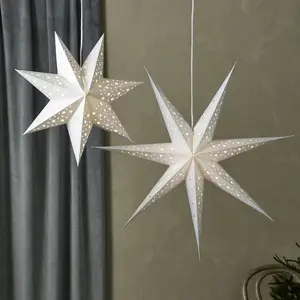 Markslöjd Étoile suspendue LED Blank Batterie Timer Ø 45cm argent
