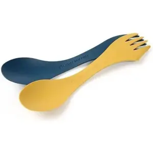 Light My Fire Spork Original BIO 2 Pack - Couverts Musty Yellow / Hazy Blue Taille unique pas cher