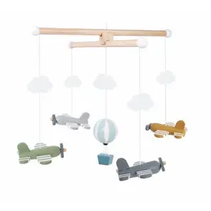 Jabadabado Mobile en bois avions & montgolfière pas cher