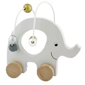 JaBaDaBaDo Jouet à pousser éléphant avec boucle de motricité pas cher