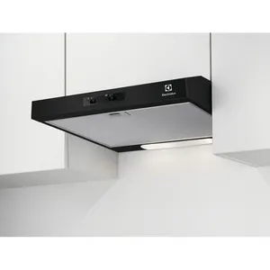 Comparateur de prix : Electrolux - hotte visière 60cm 272m3h noir efu216k - efu216k