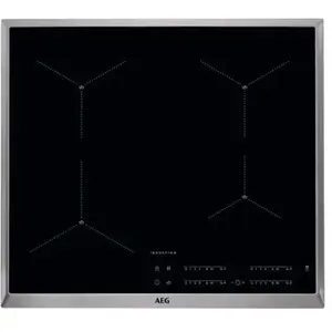 AEG IAE64411XB, Intégré, Plaque avec zone à induction, Verre, Noir, 1400 W, Rond pas cher