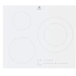 Electrolux Plaque induction LIT60342CW 3 foyers blanche , 1 extensible 5200w pas cher