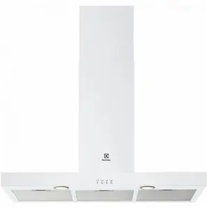 ELECTROLUX hotte décorative 90 cm 600m3/h blanche - LFT419W