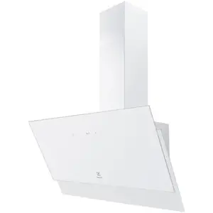 Comparateur de prix : Electrolux Electrolux - hotte décorative inclinée 90cm 700m3/h blanc - lfv619w