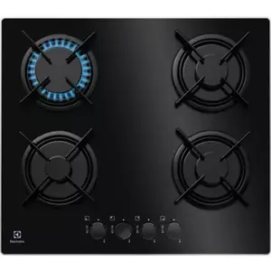 Table Gaz ELECTROLUX EGT6242NVK1 - 4 plaques de cuisson - Noir - Gaz - Electrique pas cher