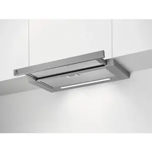 Comparateur de prix : Electrolux - Hotte tiroir LFP616X largeur 60 cm, 600m3/h, 3 vitesses