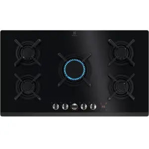 Electrolux Plaque de cuisson Gaz Série 800 Flamelight 90 cm KGG953753K pas cher
