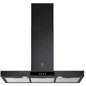 Hotte décorative murale 90cm 68db 600m3/h noir - lft429k - ELECTROLUX pas cher