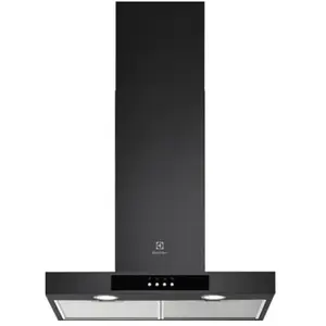 Hotte décorative murale 60cm 51db 295m3/h noir - EFTD26K - ELECTROLUX pas cher