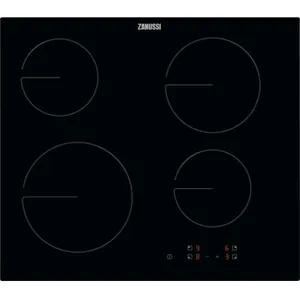 Zanussi Zhrx641k 1200w tactile encastré vitrocéramique verre céramique noir pas cher