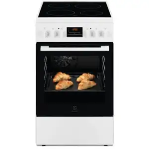 Comparateur de prix : Electrolux FIN00033 Cuisinière vitrocéramique 4 foyers-Four 57L-LKR524288W