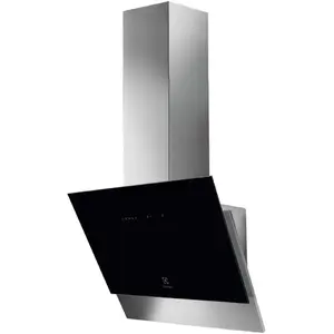 Comparateur de prix : Hotte murale inclinée 60cm 62db 460m3/h noir - lfv426y - ELECTROLUX