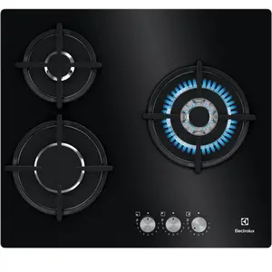 Electrolux Serie 300 KGE6633NOK Noir Intégré 60 cm Gaz 3 zone(s) pas cher