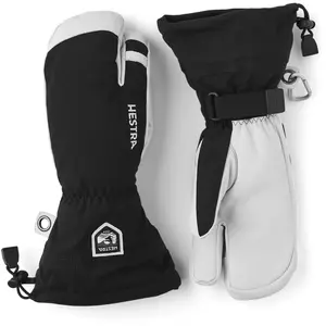 Comparateur de prix : Hestra Army Leather Heli Ski - 3 finger - Gants ski Black 9