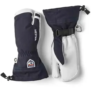 Hestra - Army Leather Heli Ski 3 Finger - Gants taille 8, bleu pas cher