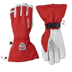 Hestra Army Leather Heli Ski - Gants ski Red 10