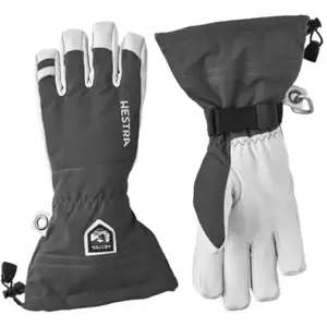 Hestra - Army Leather Heli Ski 5 Finger - Gants taille 11, gris pas cher
