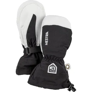 Hestra - Kid's Army Leather Heli Ski Mitt - Gants taille 6, noir pas cher