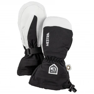 Hestra - Kid's Army Leather Heli Ski Mitt - Gants taille 4, noir pas cher