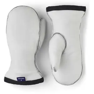 Hestra - Heli Ski Liner Mitt - Gants taille 9, blanc/gris pas cher