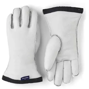 Hestra - Heli Ski Liner 5 Finger - Gants taille 9, blanc pas cher