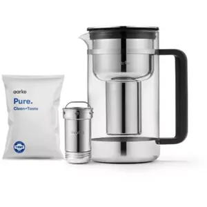 aarke Carafe filtrante - Argent - Verre pas cher