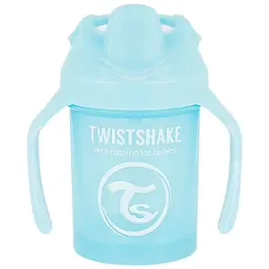 Twistshake Tasse d'Apprentissage Mini Cup Bleu Pastel +4m 230ml