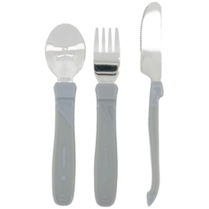 TWISTSHAKE Couverts enfant inox gris pastel