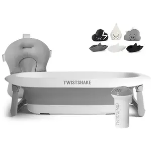 Kit Bain Baignoire + accessoires +  jouets Gris et blancVendu paraubert