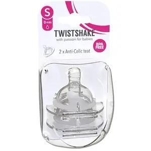 Comparateur de prix : Lot de 2 tétines anti-colique Twistshake Taille 0 mois+