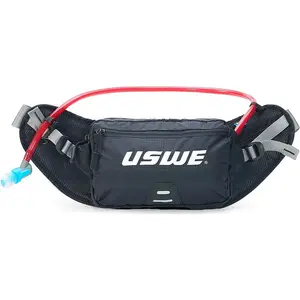Ceinture d'hydratation Uswe Hip Back Zulo 2 Litres - Noir, Idéale pour VTT pas cher
