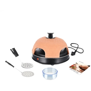 Comparateur de prix : Four à pizza Emerio - PO-115984 - 1200 W - 6 personnes - Terre cuite et noir