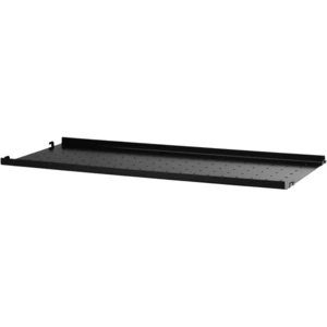 Étagère basse en métal noir 78x2x30cm String System - String furniture pas cher