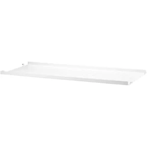 Étagère basse en métal blanc 78x2x30cm String System - String furnitur... pas cher