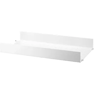 Étagère haute en métal blanc 58x7x30cm String System - String furnitur... pas cher