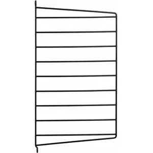 Montant mural en acier noir 50 x 30 cm - String furniture pas cher