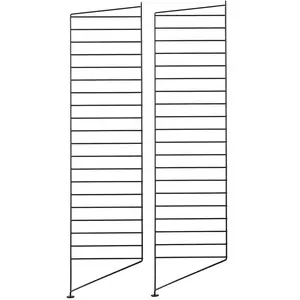 2 Montants noirs à poser 30x115 cm - String furniture
