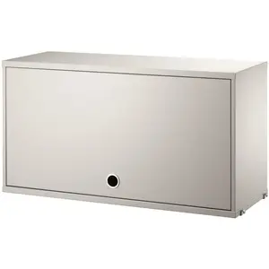 Caisson en bois beige avec porte rabattable - String furnitureVendu parmade-in-design