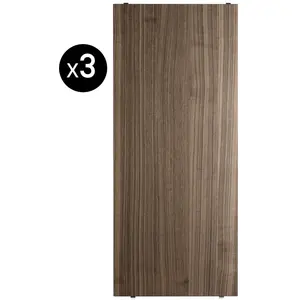 Comparateur de prix : Set de 3 étagères en noyer 58 x 30 cm - String furniture