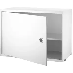 Caisson en bois blanc avec porte battante - String furnitureVendu parmade-in-design