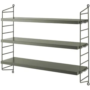 Etagères en acier olive String Pocket - String furnitureVendu parmade-in-design
