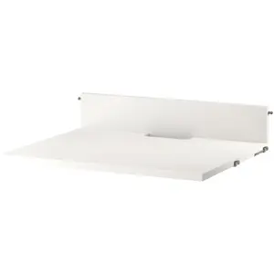 Étagère média en mdf laqué blanc 58x47 cm - String furniture pas cher