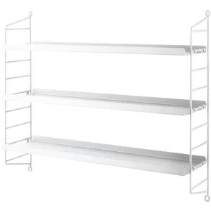 Etagères en métal blanc String Pocket - String furniture