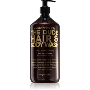 Comparateur de prix : Waterclouds The Dude Hair & Body Wash gel de douche et shampoing 2 en 1 1000 ml