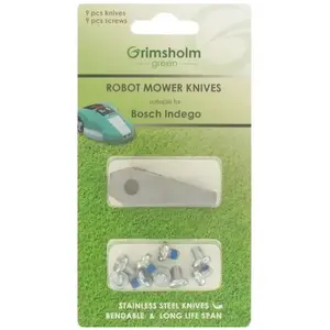Comparateur de prix : Lot de 9 lames de rechange robot tondeuse BOSCH Indego