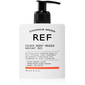 REF Colour Boost Masque masque nutritif doux sans pigment coloré permanent RADIANT RED 200 ml
